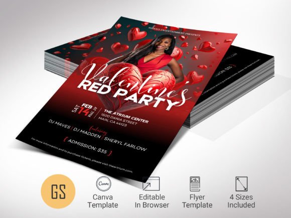 Download Valentine's Day Event Flyer Template - Flyer Collection