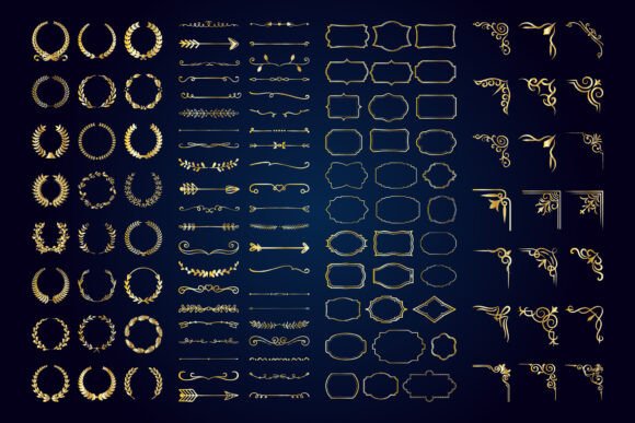 Download Vintage Calligraphic Elements. - Element Collection