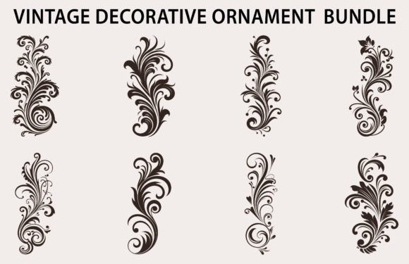 Download Set of Calligraphic Vintage Elements - Element Collection